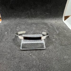 Cuff silver bangle